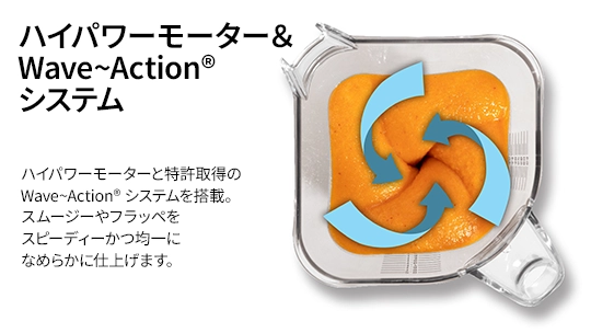 パワフルで安定したブレンド性能